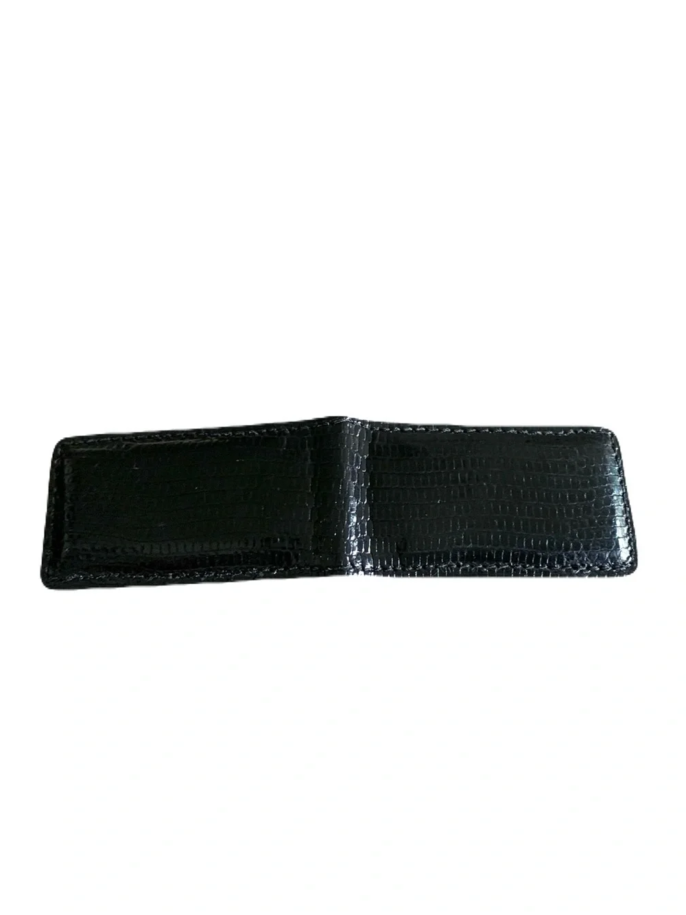 Men’s Black Genuine Lizard Skin Strong Magnetic Money Clip Cash Made in USA